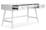 Thadamere White Wood Home Office Desk