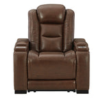 The Man-Den Mahogany Power Recliner