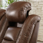 The Man-Den Mahogany Power Recliner