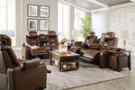 The Man-Den Mahogany Power Recliner