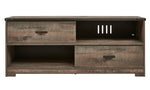 Trinell Brown Wood Large TV Stand