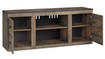 Trinell Brown Wood LG TV Stand