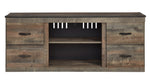 Trinell Brown Wood LG TV Stand