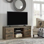 Trinell Brown Wood LG TV Stand