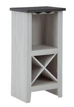 Turnley Antique White Wood Wine Cabinet