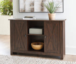 Turnley Distressed Brown Accent Cabinet