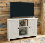 Turnley Distressed White Accent Cabinet