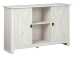 Turnley Distressed White Accent Cabinet