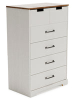 Vaibryn Two-Tone Wood 5-Drawer Chest