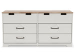 Vaibryn Two-Tone Wood 6-Drawer Dresser