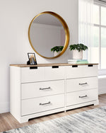 Vaibryn Two-Tone Wood 6-Drawer Dresser