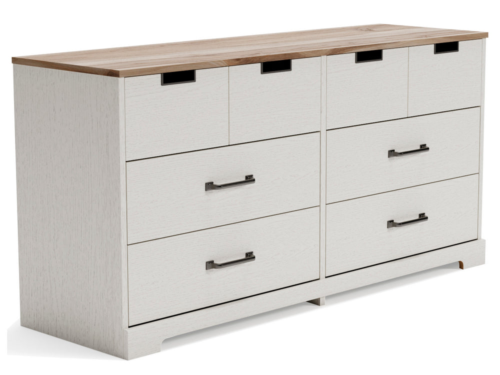 Vaibryn Two-Tone Wood 6-Drawer Dresser