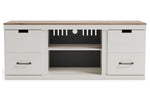 Vaibryn Two-Tone Wood LG TV Stand