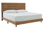 Vintasso Brown Queen Platform Bed