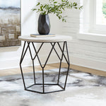 Waylowe Light Brown/Black End Table