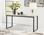 Waylowe Natural/Black 63" Home Office Desk