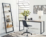 Waylowe Natural/Black 63" Home Office Desk