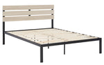 Waylowe Natural/Black King Platform Bed