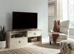 Willowton Replicated Whitewash Wood Large TV Stand