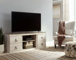 Willowton Replicated Whitewash Wood LG TV Stand