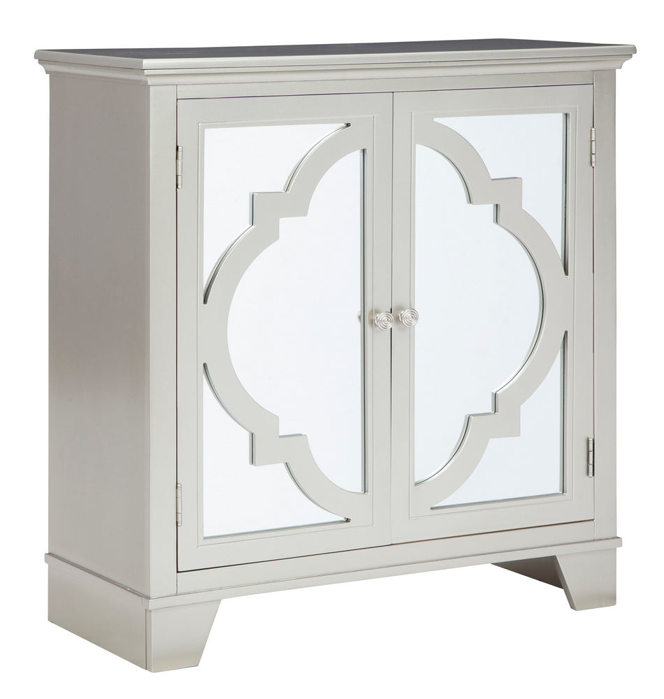 Wyncott Champagne Wood Accent Cabinet