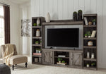 Wynnlow Gray Wood Entertainment Center