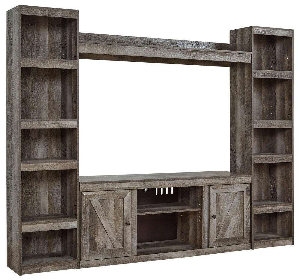 Wynnlow Gray Wood Entertainment Center