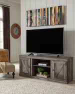 Wynnlow Gray Wood LG TV Stand