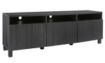 Yarlow Black Wood Extra Large TV Stand