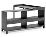 Yarlow Black Wood/Metal L-Desk