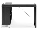 Yarlow Black Wood/Metal L-Desk