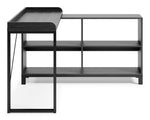 Yarlow Black Wood/Metal L-Desk