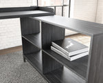 Yarlow Black Wood/Metal L-Desk