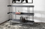 Yarlow Black Wood/Metal 3-Tier Bookshelf