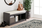 Yarlow Black Wood Storage Bench