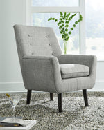 Zossen Gray Fabric Accent Chair