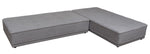 Slate 2-Pc Grey Fabric Lounge Seating Platforms