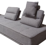 Slate 2-Pc Grey Fabric Lounge Seating Platforms