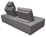 Slate Grey Fabric Lounge Seating Platform