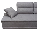 Slate Grey Fabric Lounge Seating Platform