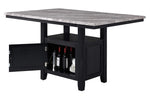 Sofia Rustic Espresso Counter Height Table