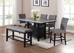 Sofia Rustic Espresso Counter Height Table