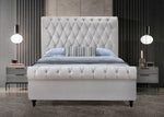 Sora Light Gray Velvet Cal King Platform Bed