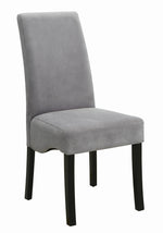 Stanton 2 Grey Fabric/Black Wood Side Chairs