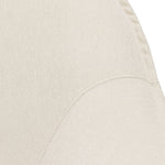 Status Cream Plush Fabric Accent Chair