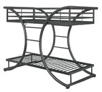 Stephan Gunmetal Finish Steel Twin/Twin Bunk Bed