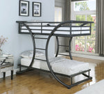 Stephan Gunmetal Finish Steel Twin/Twin Bunk Bed