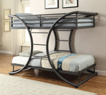 Stephan Gunmetal Finish Steel Twin/Twin Bunk Bed