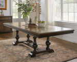 Stonington 5-Pc Brown/Beige Wood Dining Table Set