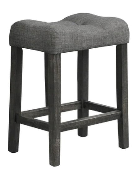 Sumati 2 Grey Fabric Counter Height Stools